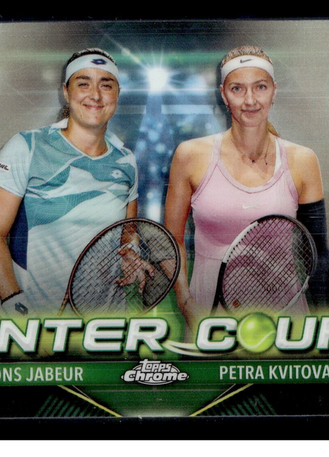 2024 TOPPS CHROME TENNIS CENTER COURT CCC-JK Petra Kvitova Ons Jabeur