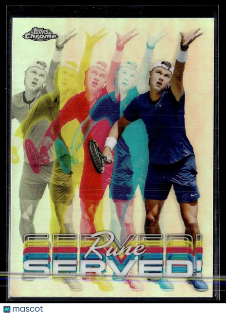 2024 TOPPS CHROME TENNIS SERVED! SER-HR Holger Rune