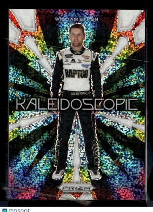 2023 PRIZM RACING WHITE SPARKLE KALEIDOSCOPIC WILLIAM BYRON