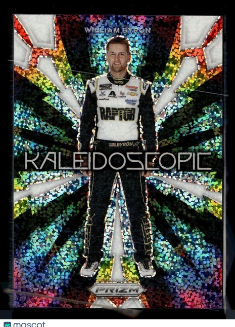 2023 PRIZM RACING WHITE SPARKLE KALEIDOSCOPIC WILLIAM BYRON