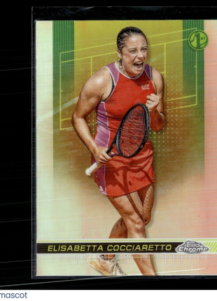 2024 TOPPS CHROME TENNIS REFRACTOR 117 Elisabetta Cocciaretto