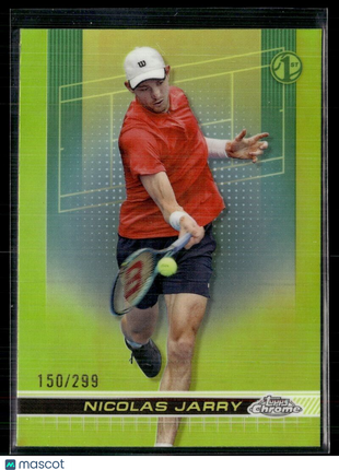 2024 TOPPS CHROME TENNIS YELLOW /299 93 Nicolas Jarry