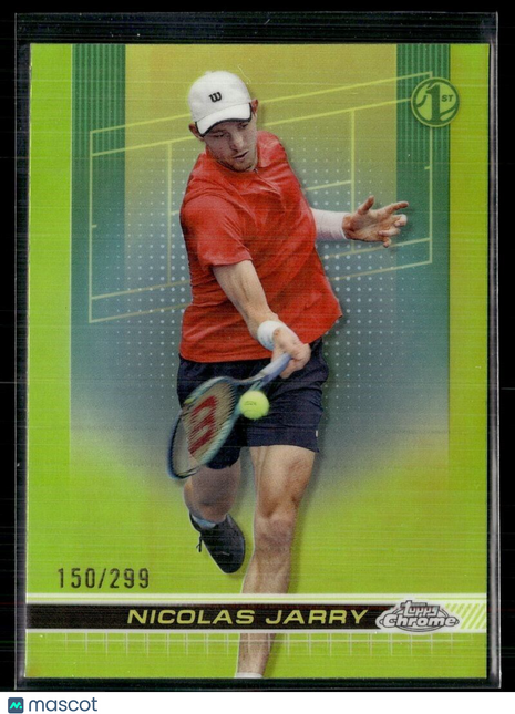 2024 TOPPS CHROME TENNIS YELLOW /299 93 Nicolas Jarry
