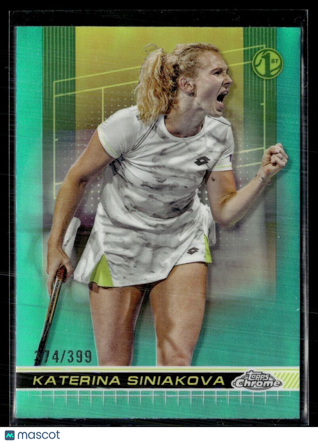 2024 TOPPS CHROME TENNIS AQUA /399 66 Katerina Siniakova
