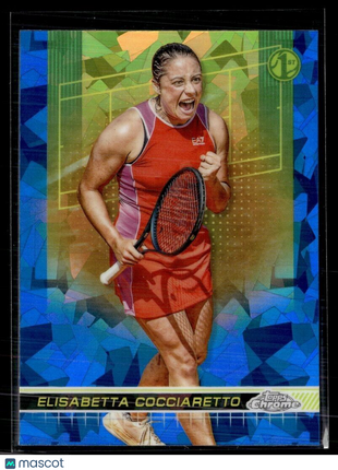 2024 TOPPS CHROME TENNIS SAPPHIRE 117 Elisabetta Cocciaretto