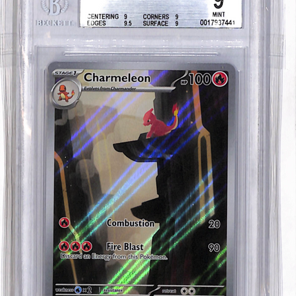 2023 Pokemon Scarlet and Violet 151 Charmeleon IR #169 BGS 9