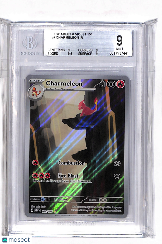 2023 Pokemon Scarlet and Violet 151 Charmeleon IR #169 BGS 9