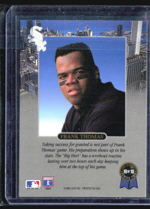 1993 Leaf Preparation Frank Thomas #10