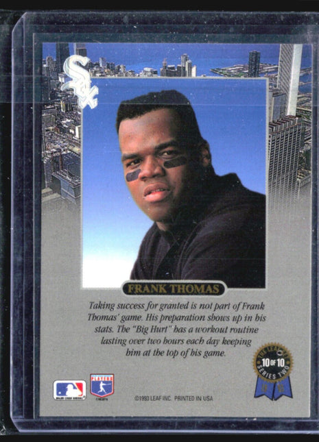1993 Leaf Preparation Frank Thomas #10