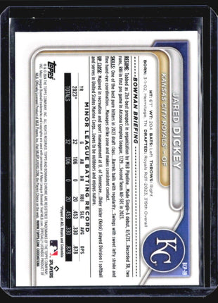 2024 Bowman - Chrome Prospects #BCP-19 Jared Dickey (RC) Mega Box Mojo