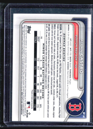 2024 Bowman - Prospects #BP-14 Allan Castro (RC) Pink /299