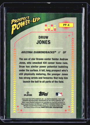 2024 Bowman - Prospect Power-Up #PP-4 Druw Jones (RC) mojo