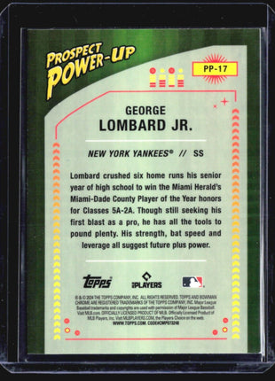 2024 Bowman - Prospect Power-Up #PP-17 George Lombard Jr. (RC)