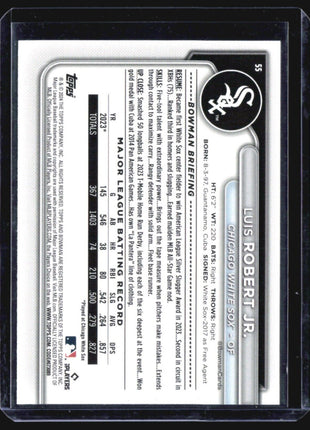 2024 Bowman - #55 Luis Robert Light Blue /499