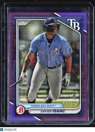 2024 Bowman - Prospects #BP-133 Xavier Isaac (RC) Purple /250