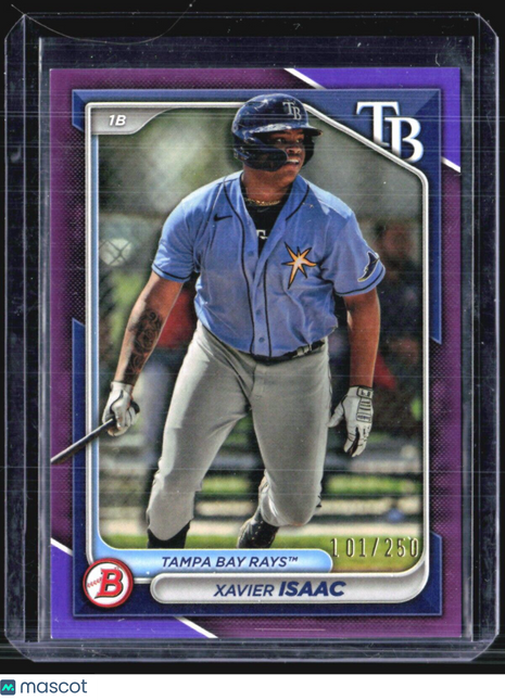 2024 Bowman - Prospects #BP-133 Xavier Isaac (RC) Purple /250