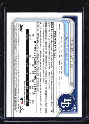 2024 Bowman - Prospects #BP-133 Xavier Isaac (RC) Purple /250