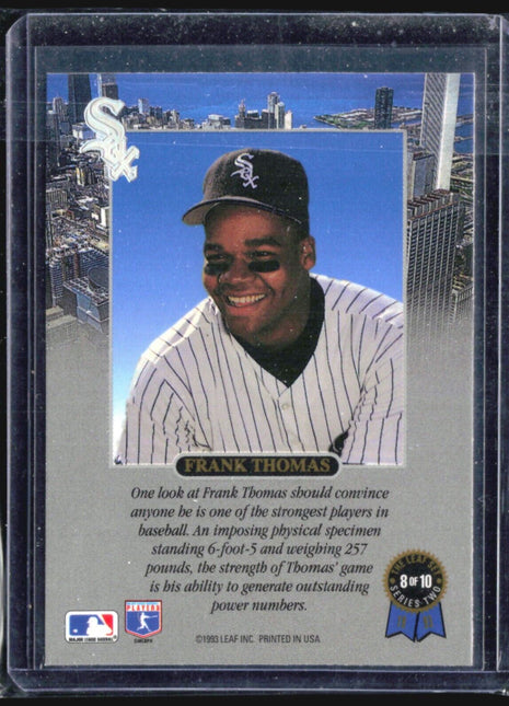 1993 Leaf Strength Frank Thomas #8