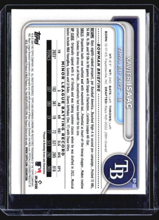 2024 Bowman - Chrome Prospects #BCP-133 Xavier Isaac (RC) Mega Box Mojo
