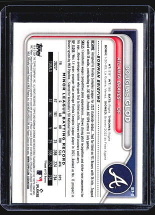 2024 Bowman - Chrome Prospects #BCP-11 Douglas Glod (RC) Mega Box Mojo