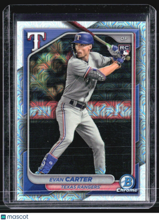 2024 Bowman Chrome evan Carter Mega Box Mojo Rc #65