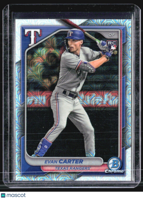 2024 Bowman Chrome evan Carter Mega Box Mojo Rc #65