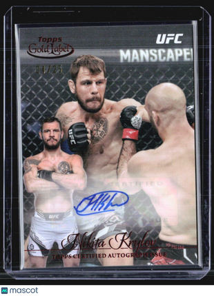2024 Topps UFC Gold Label Nikita Krylov Red Auto /25 #GLA-NKR