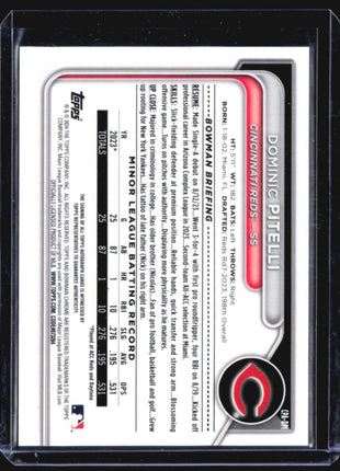 2024 Bowman Chrome - Prospect Autograph #CPA-DPI Dominic Pitelli (AU, RC)