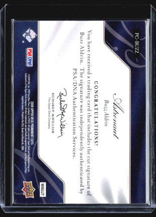 2009 UD Prominent Cuts Buzz Aldrin Cut Auto /60 #PC-BUZZ