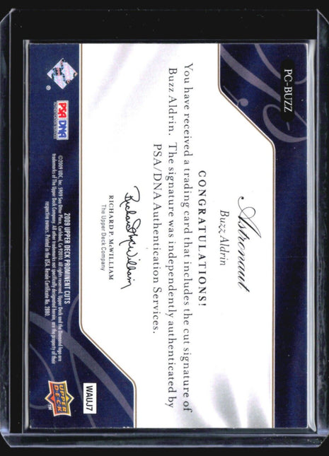 2009 UD Prominent Cuts Buzz Aldrin Cut Auto /60 #PC-BUZZ