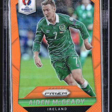 2016 Panini Prizm UEFA Euro Aiden McGeady Orange Prizm /20 #223