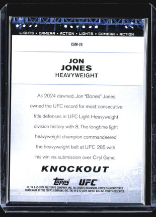 2024 Topps UFC Knockout Jon Jones Camera Purple /99 #CAM-20