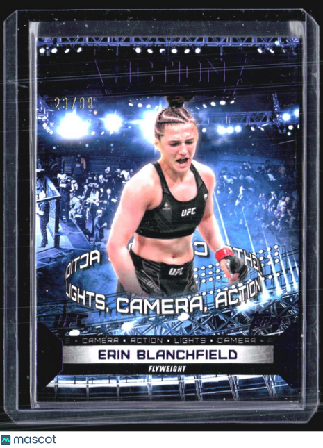 2024 Topps UFC Knockout Erin Blanchfield Action Purple /99 #ACT-13