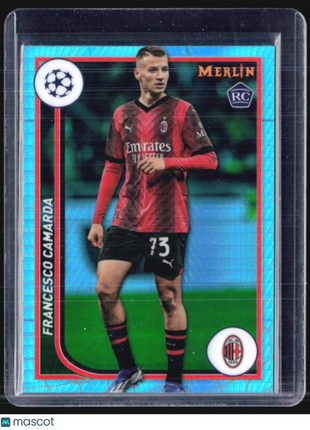 2023-24 Topps Merlin UEFA Club Competitions - #122 Francesco Camarda (RC) Teal