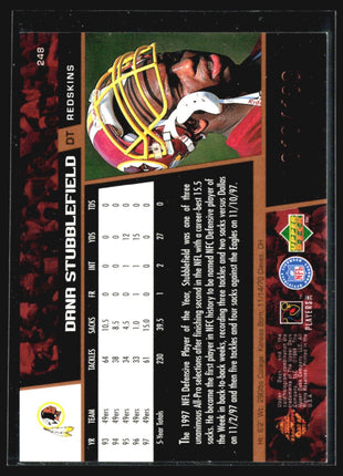 1998 Upper Deck - #248 Dana Stubblefield Bronze /100