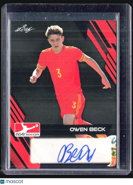 2023 Leaf Goal Soccer Owen Beck Auto #BA-OB1