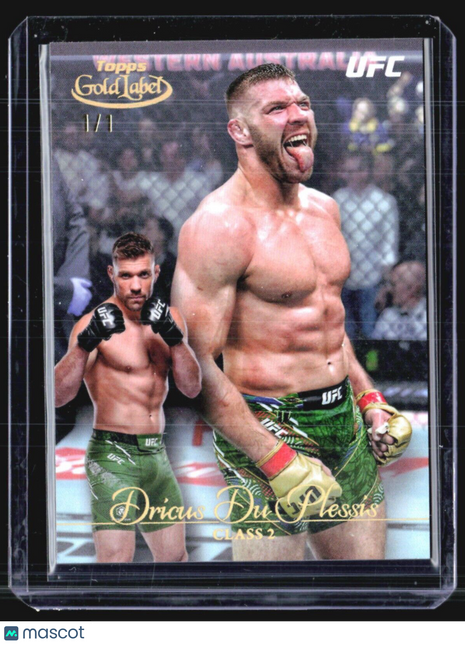 2024 Topps Gold Label UFC Dricus Du Plesis 1/1 #11 Class 2