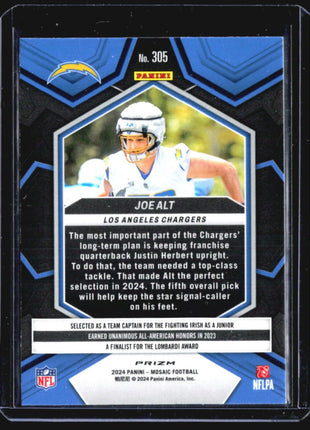 2024 Panini Mosaic Joe Alt Green Prizm Rc #305