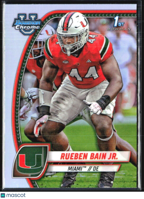 2024 Bowman Chrome U Rueben Bain Jr 1st Refractor #157