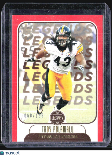 2021 Panini Legacy - Legends #104 Troy Polamalu Orange /199