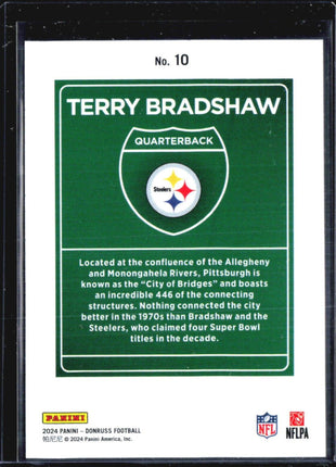 2024 Donurss Terry Bradshaw Downtown Case hit ssp #10