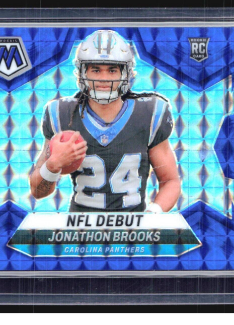 2024 Panini Mosaic Jonathon Brooks NFL Debut rc Blue /99 #276