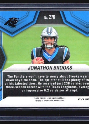 2024 Panini Mosaic Jonathon Brooks NFL Debut rc Blue /99 #276