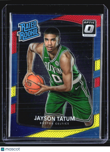 2017-18 Donruss Optic Jayson Tatum Red Yellow Rated Rookie #198