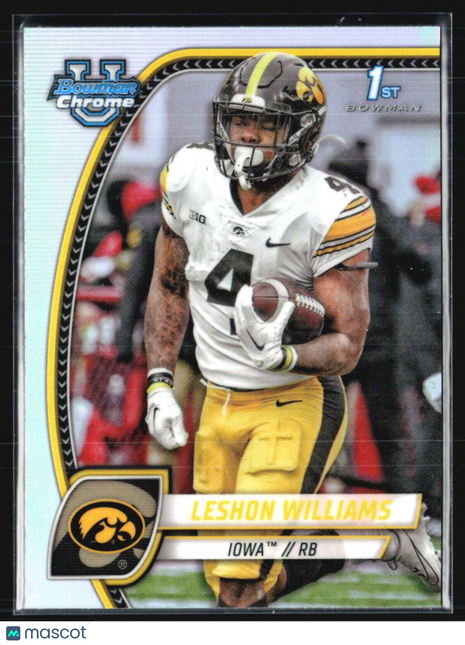 2024 Bowman Chrome U Leshon Williams 1st Refractor #190
