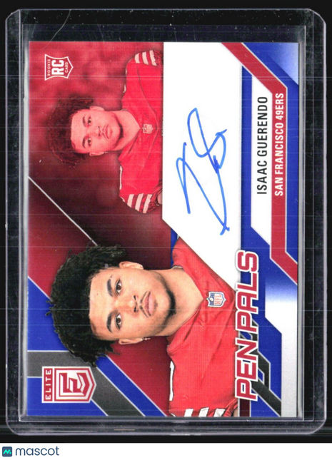 2024 Panini Donruss Elite - Pen Pals #PAL-IGU Isaac Guerendo Rc Auto Blue