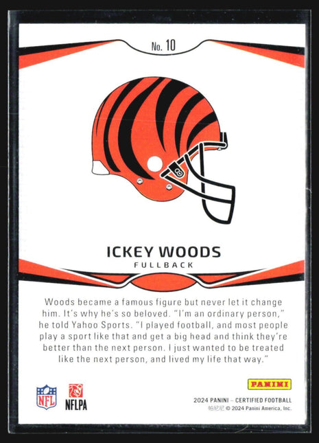 2024 Panini Certified Ickey Woods Immortals #10