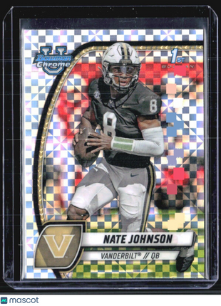 2024 Bowman Chrome U Nate Johnson 1st Xfractor #135