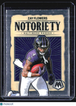 2024 Panini Mosaic Notoriety Zay Flowers #17
