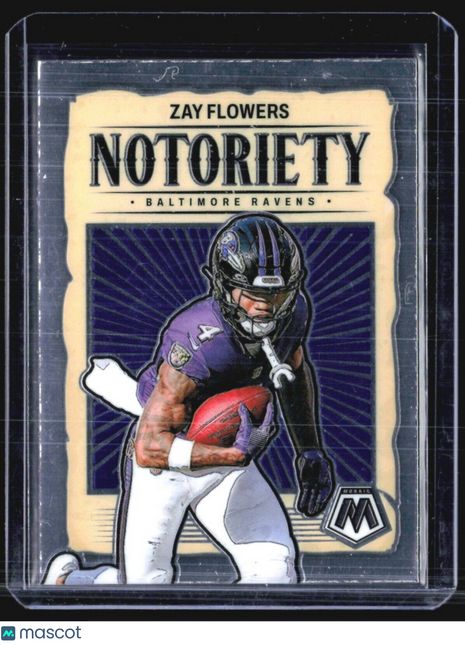 2024 Panini Mosaic Notoriety Zay Flowers #17